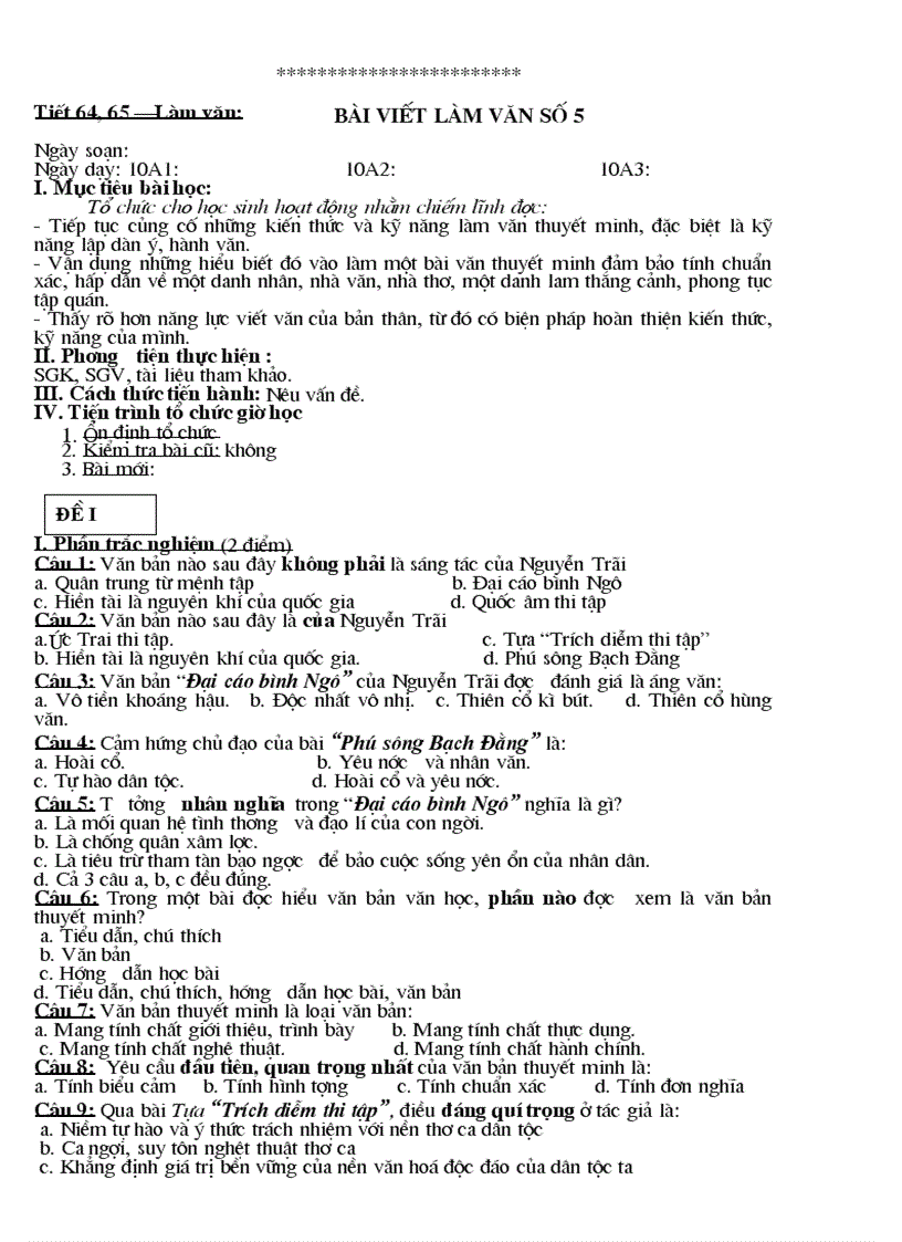 image for page Thiết kế bài giảng Ngữ văn 10