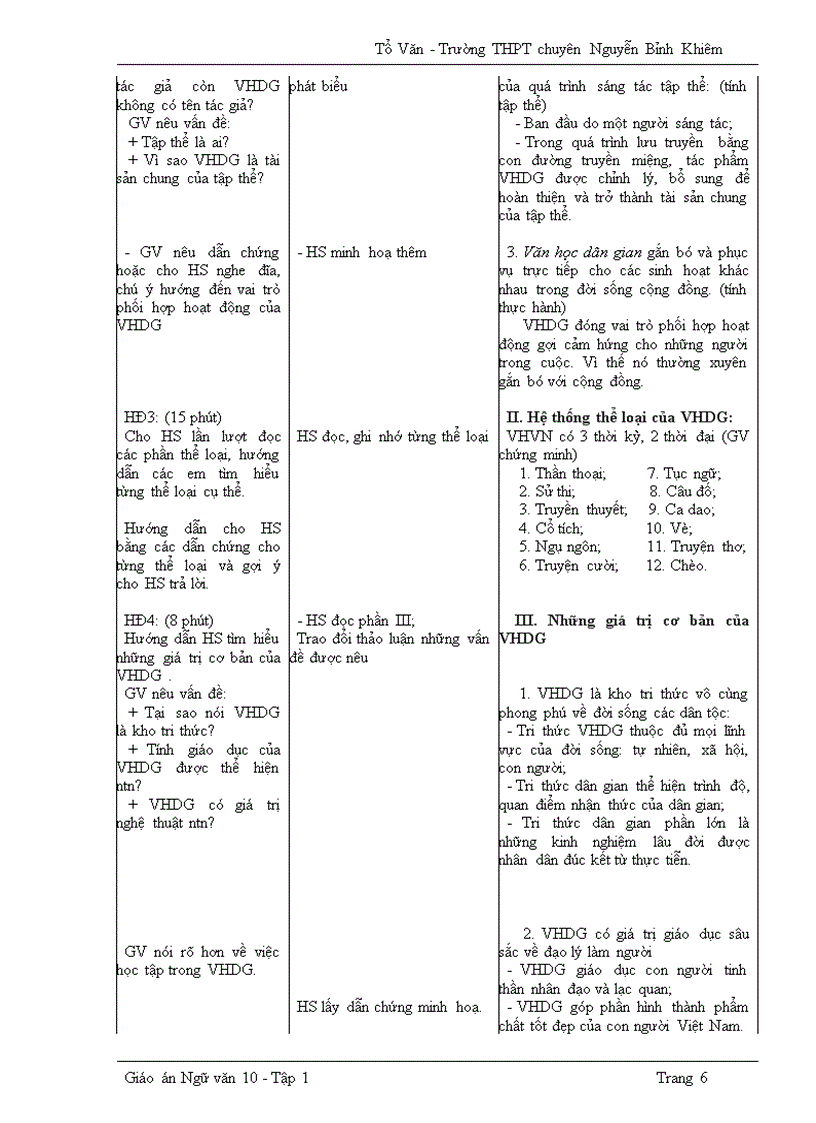 Thiết kể bài giảng văn 10