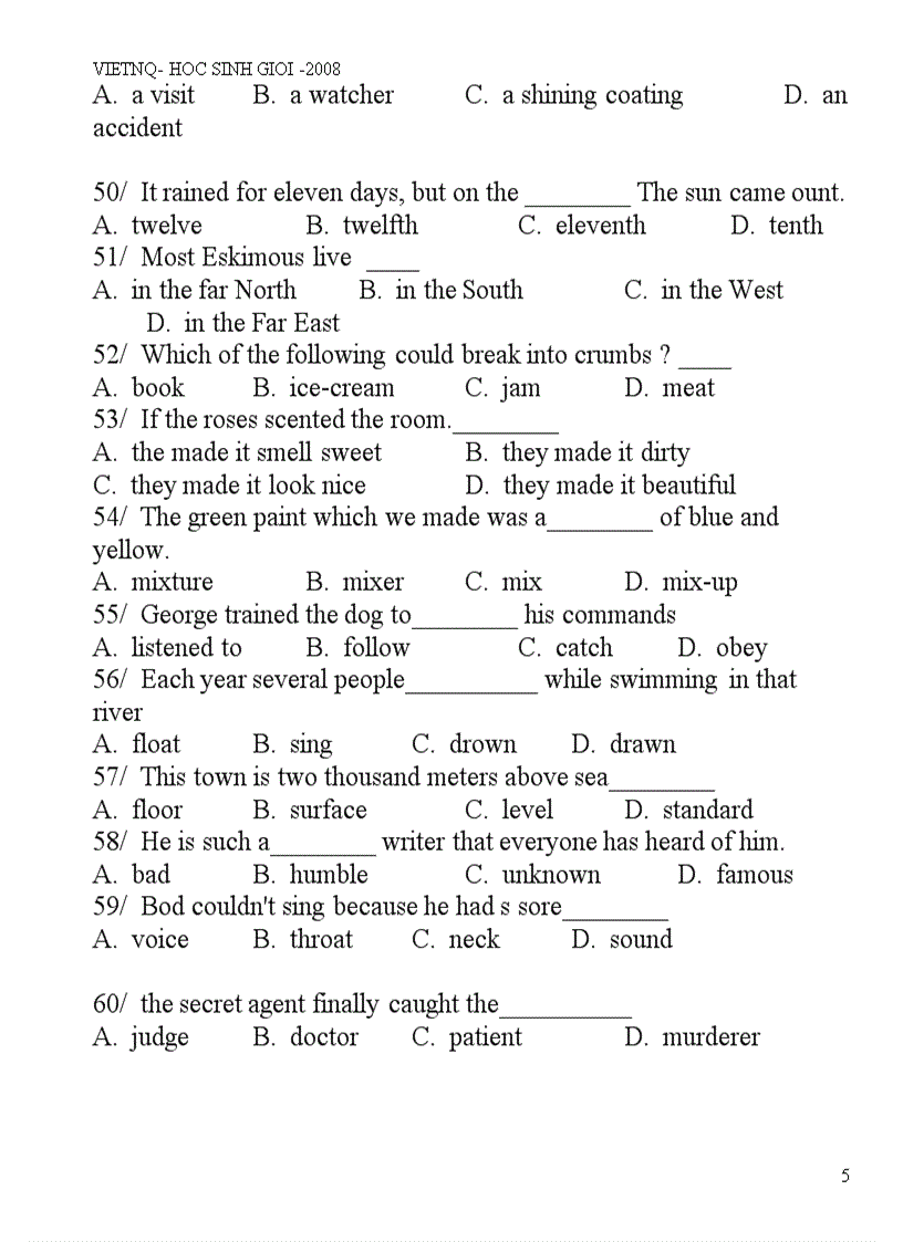 image for page Trắc nghiệm tổng hợp
