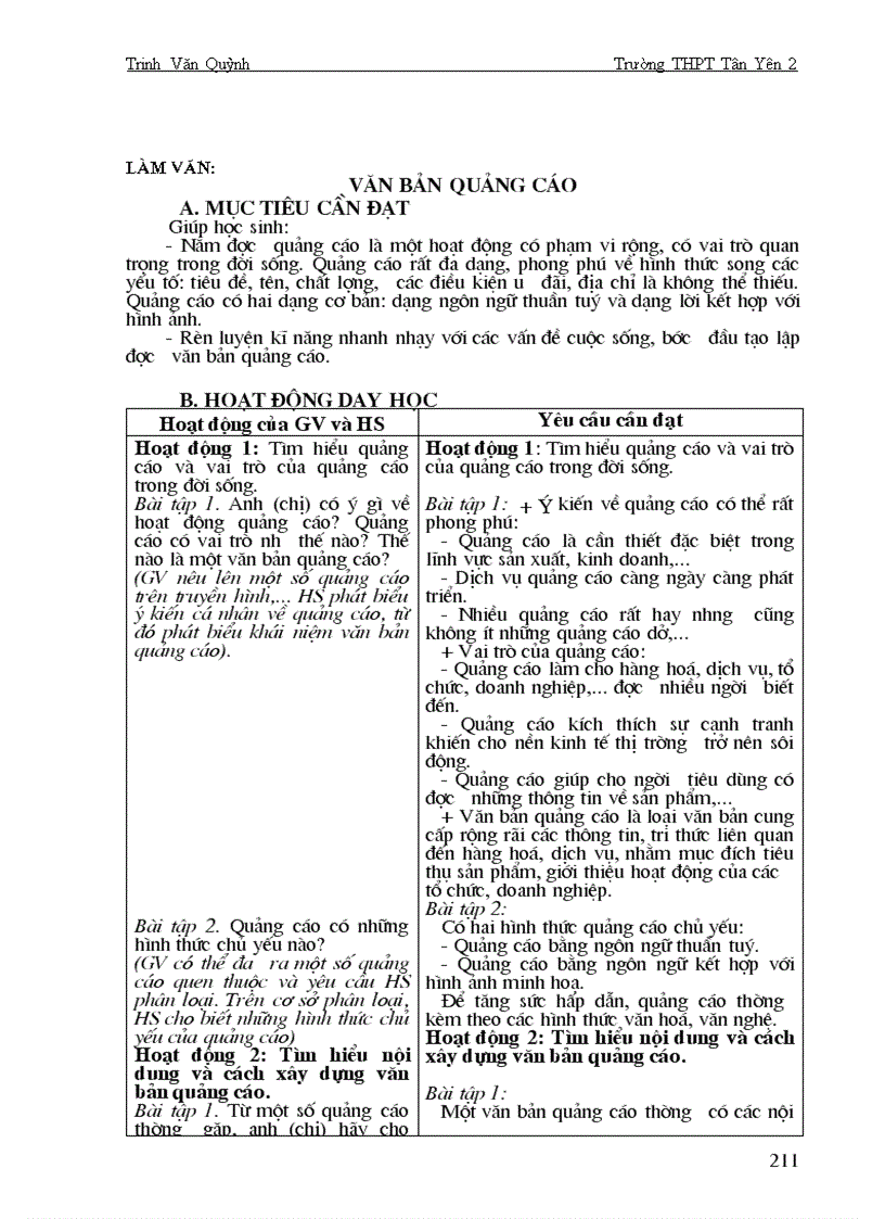 image for page Trọn bộ giáo án Ngữ văn 10 Nâng cao