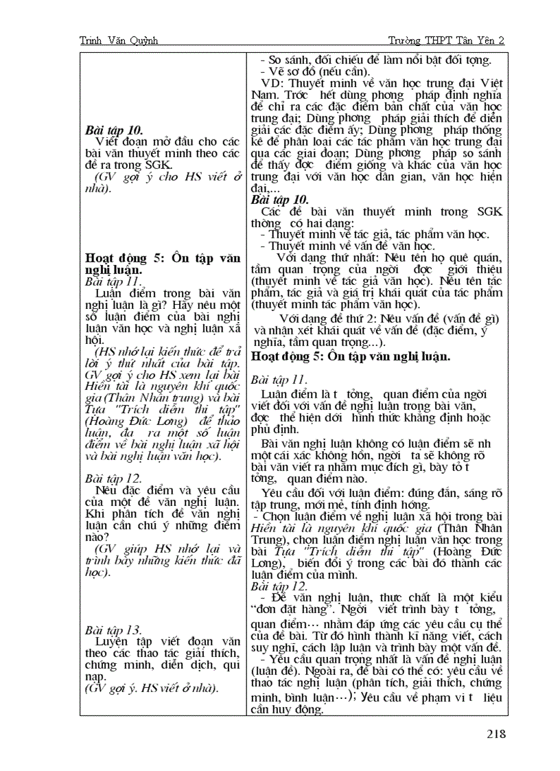 image for page Trọn bộ giáo án Ngữ văn 10 Nâng cao