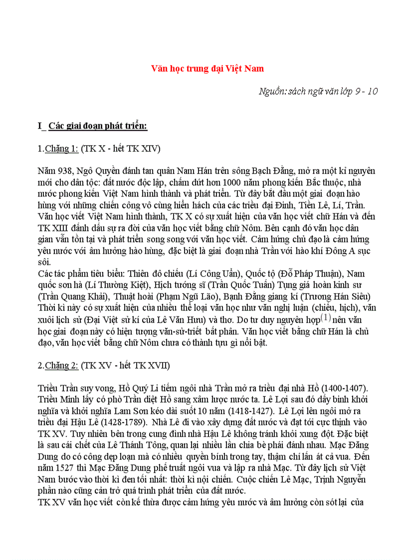 image for page Văn học trung đại việt nam