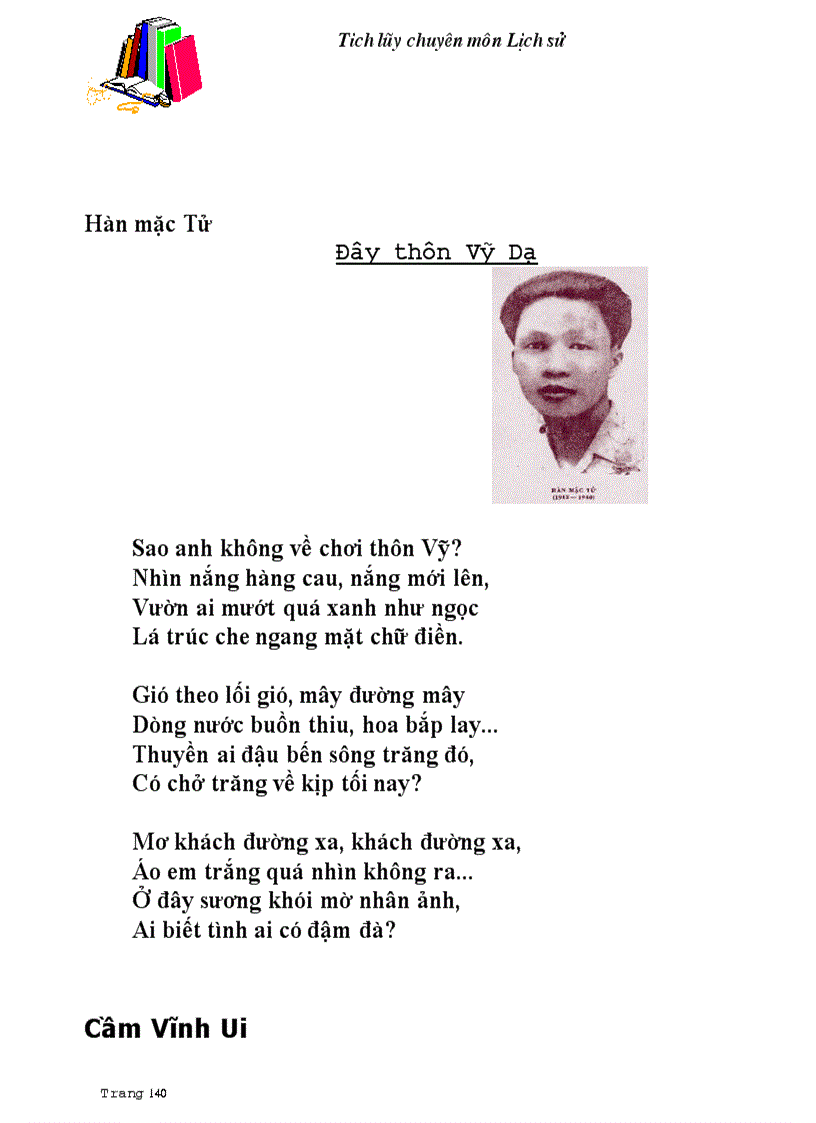 image for page 100 bài thơ hay nhất thế kỉ XX