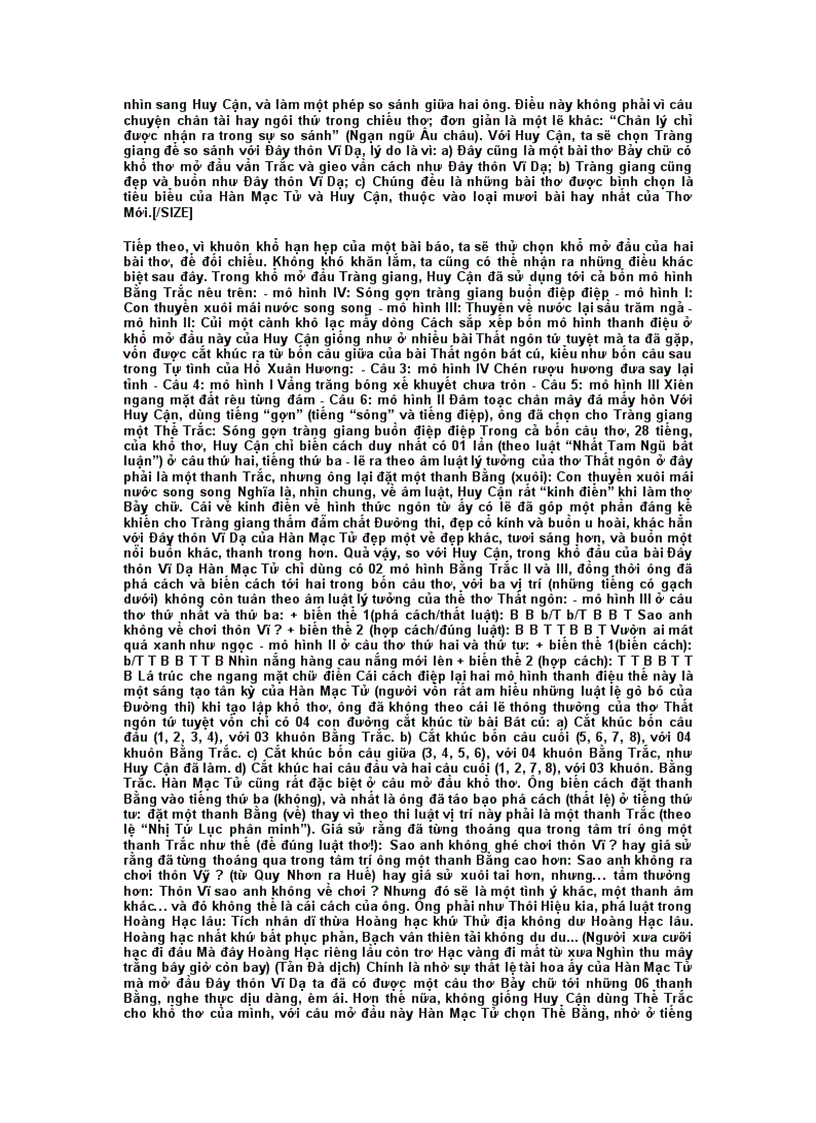 image for page Âm điệu trong thơ Hàn Mặc Tử