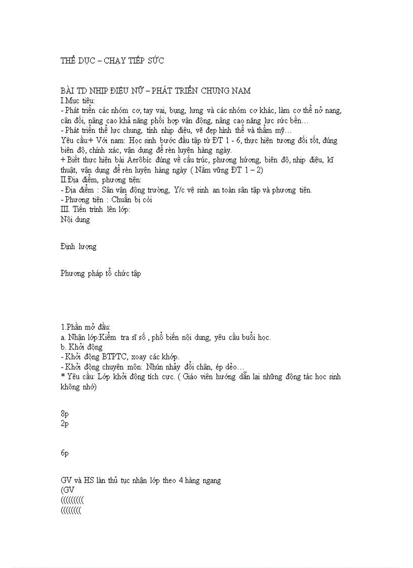 image for page Bài Thể dục cho nam lop 11