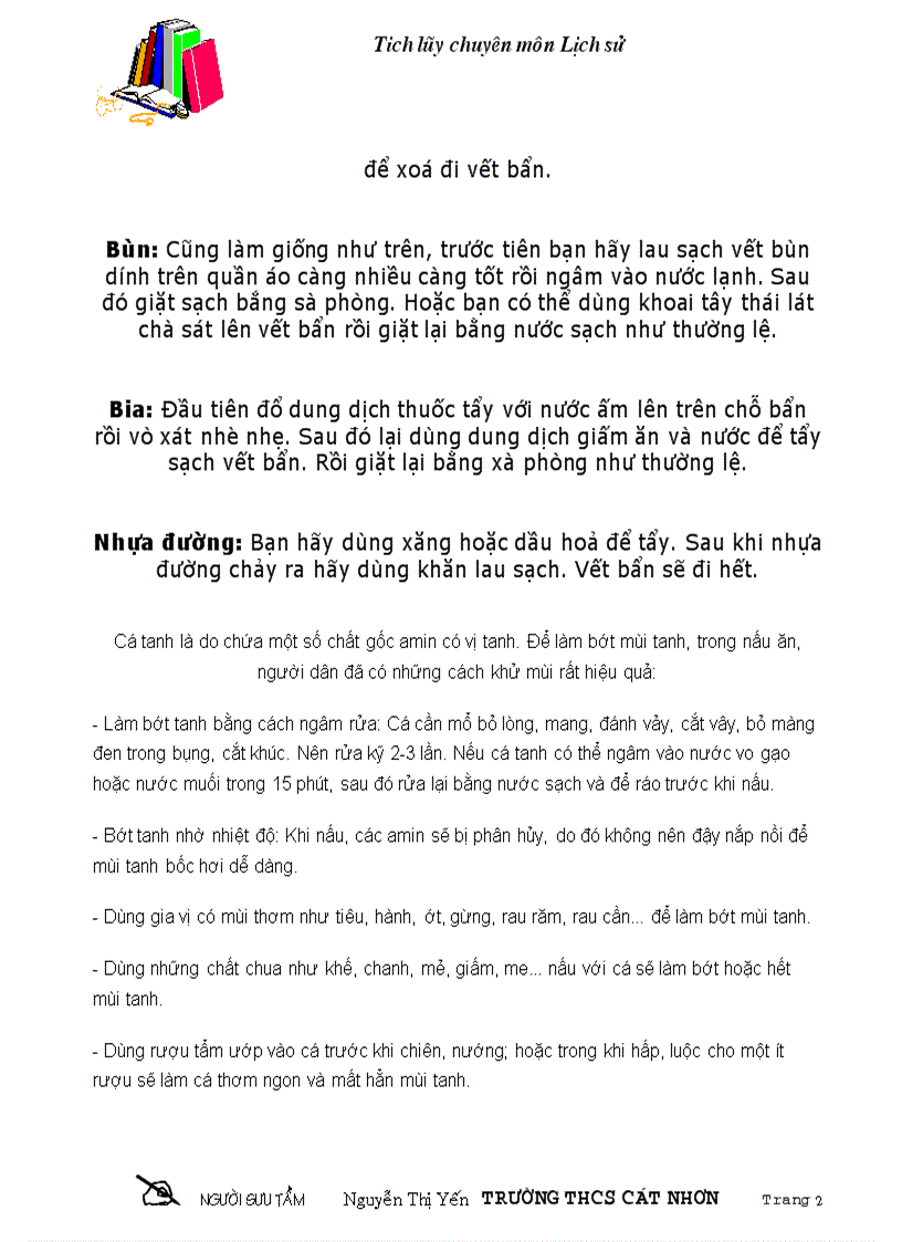 image for page Bi quyet tay vet ban tren quan ao