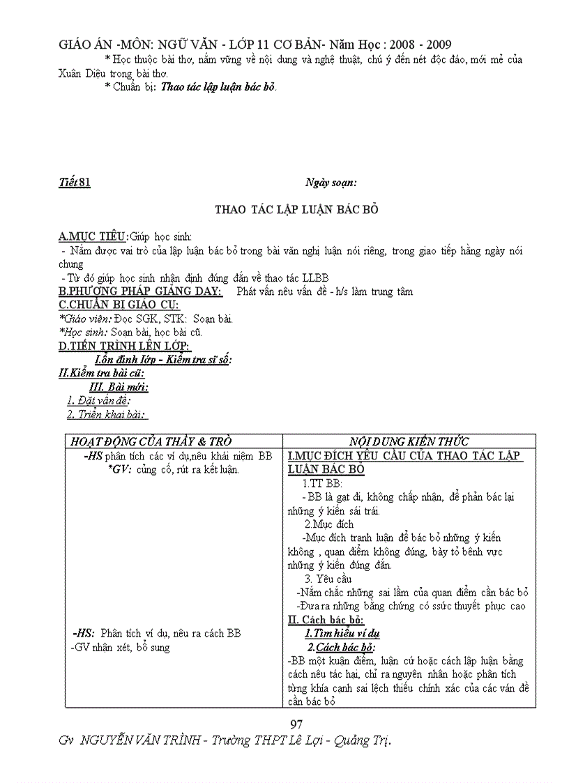 image for page Bộ Giáo án 11 CB