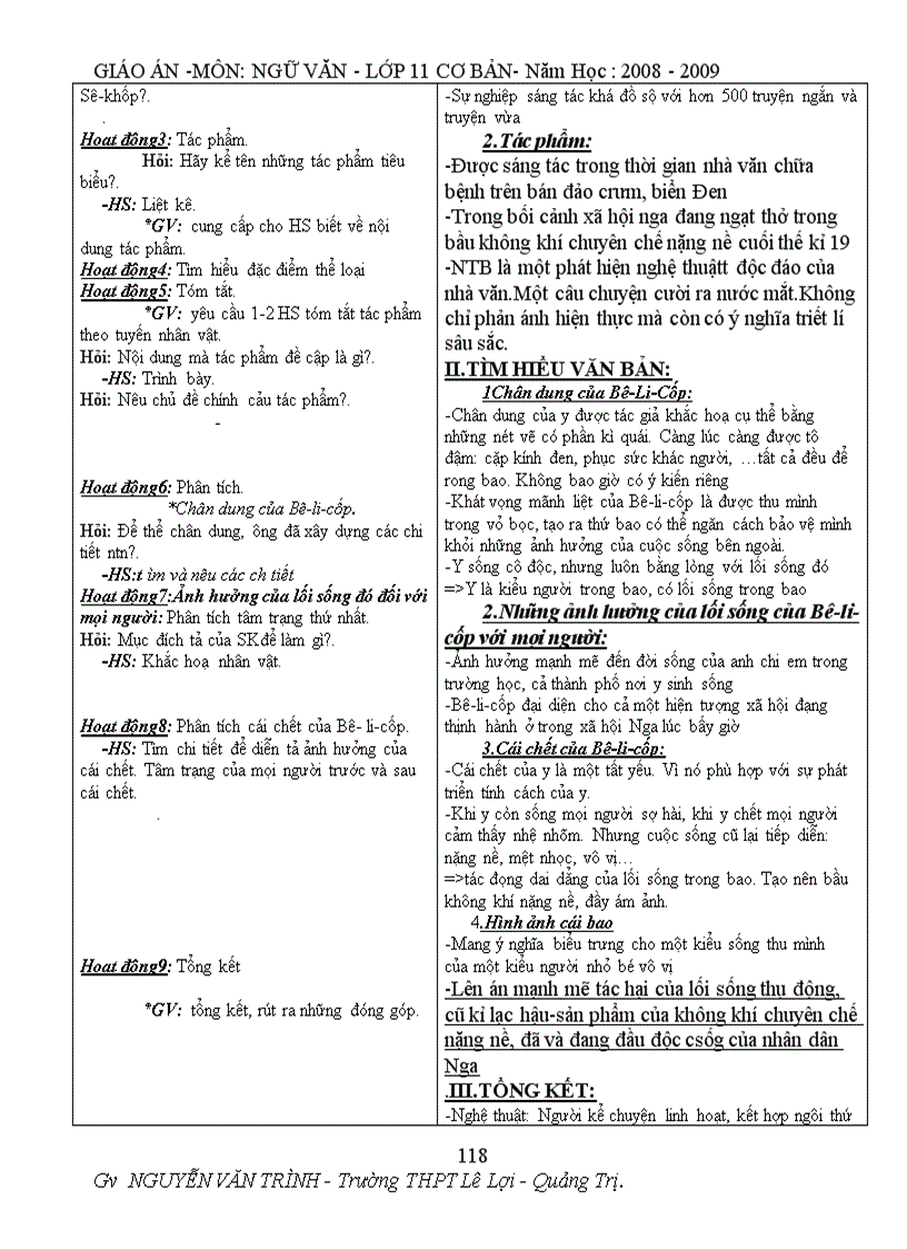 image for page Bộ Giáo án 11 CB