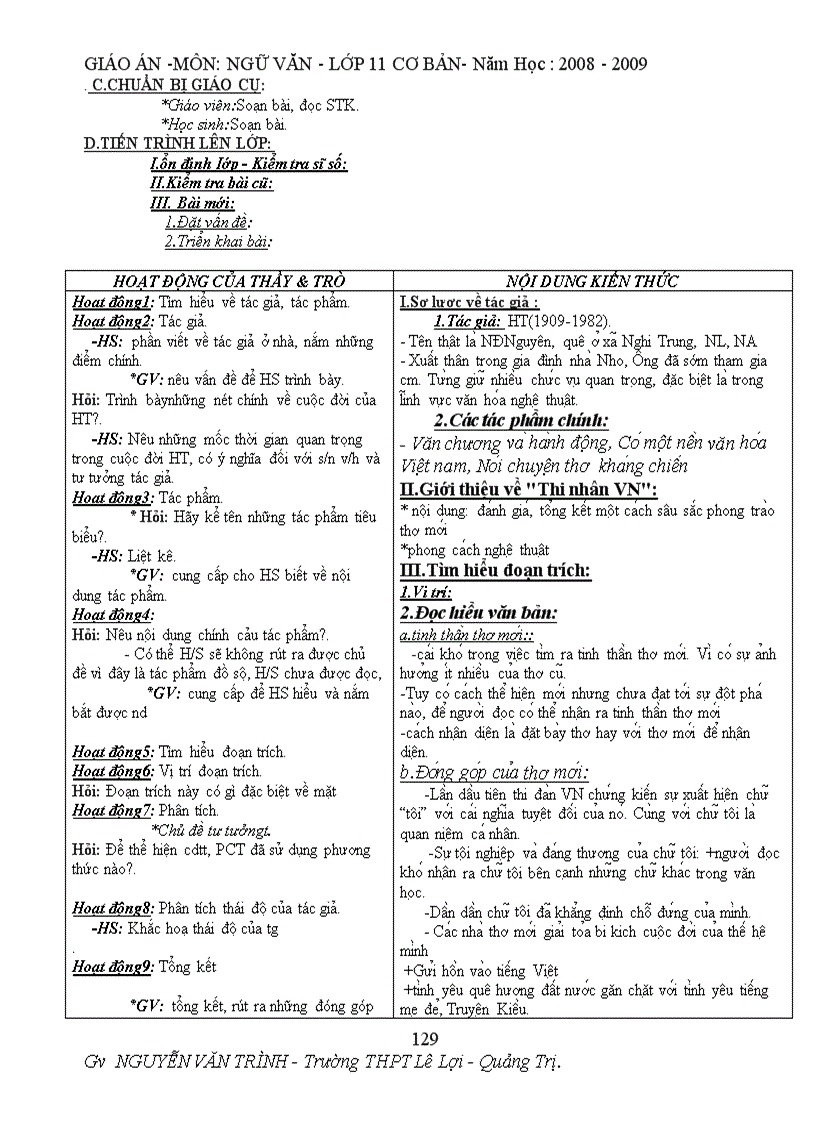 image for page Bộ Giáo án 11 CB