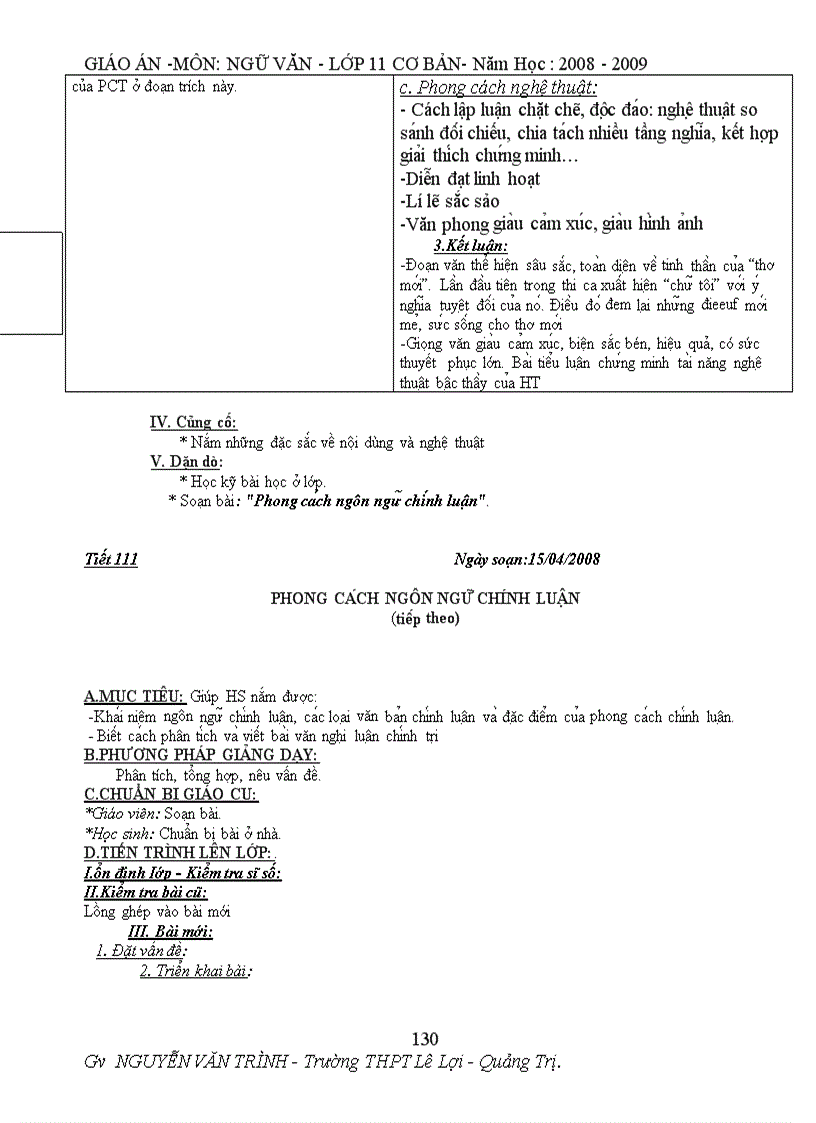 image for page Bộ Giáo án 11 CB