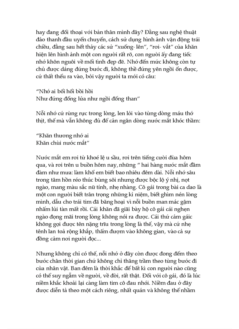 image for page Cảm nhận về bài ca dao Khăn thương nhớ ai