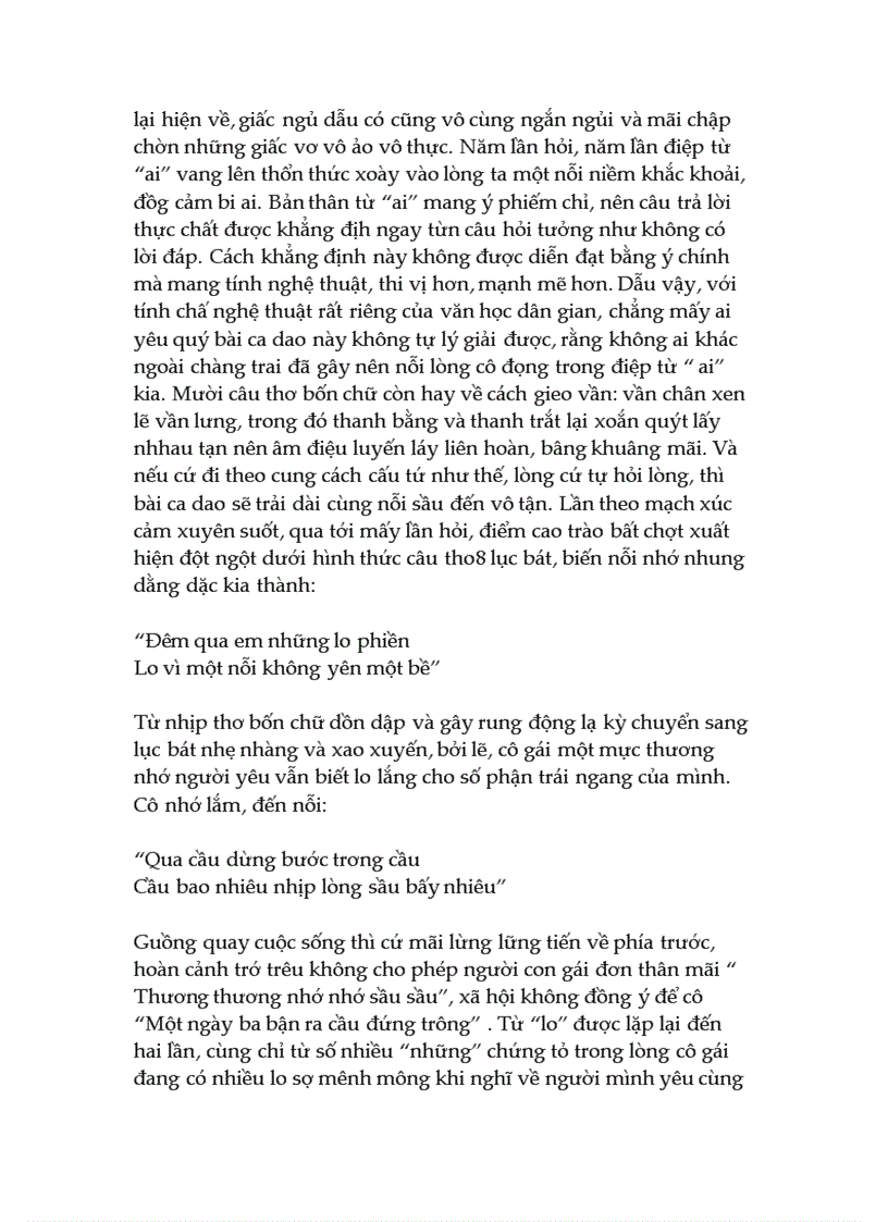 image for page Cảm nhận về bài ca dao Khăn thương nhớ ai