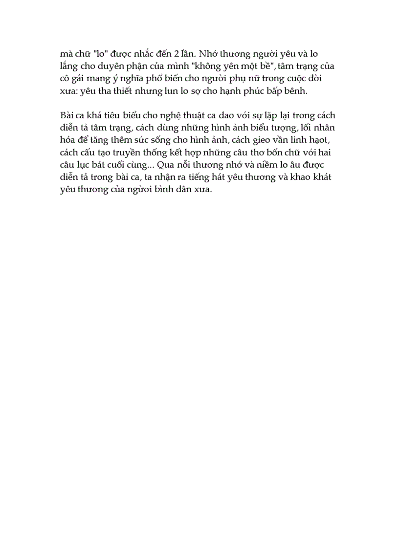 image for page Cảm nhận về bài ca dao Khăn thương nhớ ai