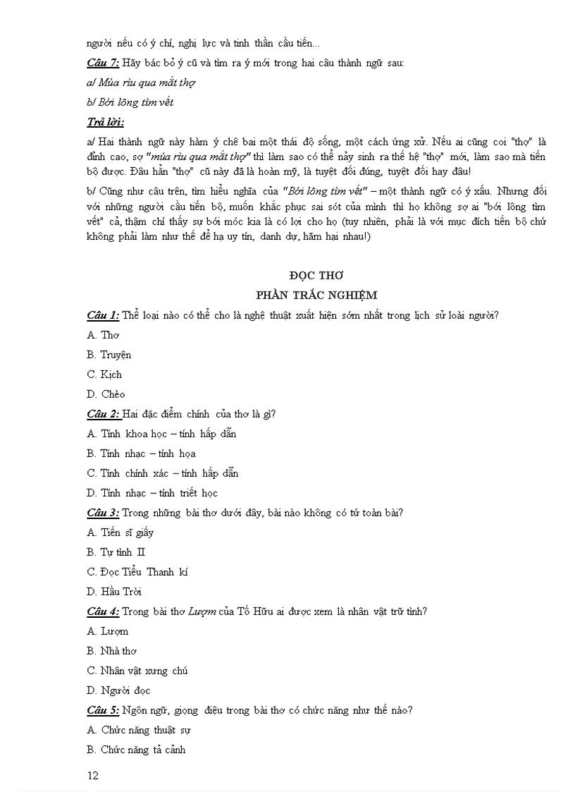 image for page Cau hoi TN va TL 11