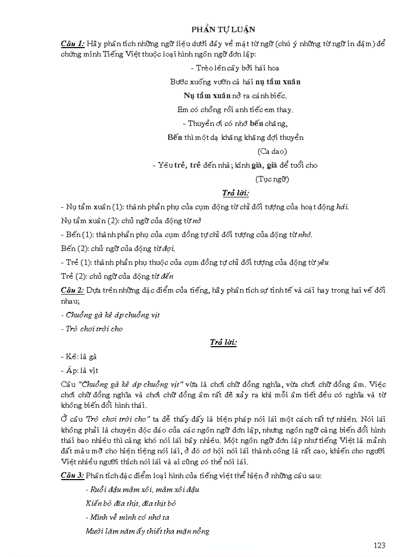 image for page Cau hoi TN va TL 11