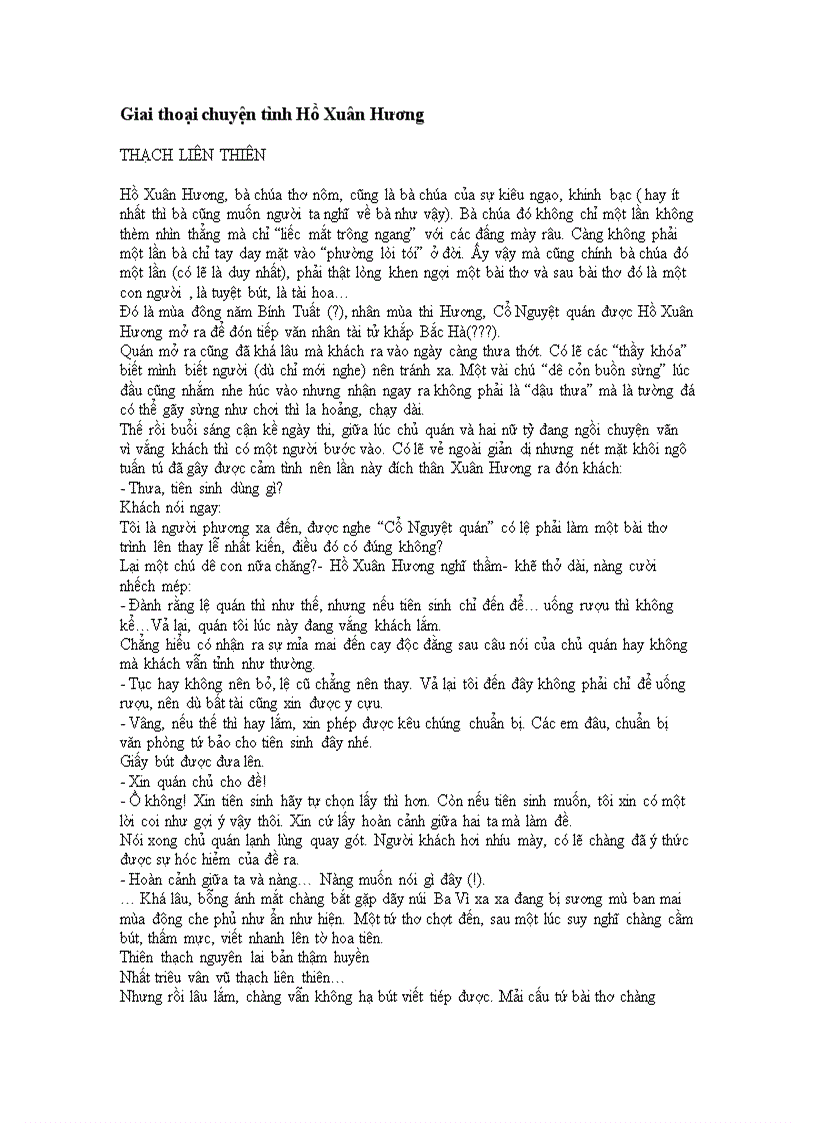 image for page Chuyện tinh hồ xuân hương