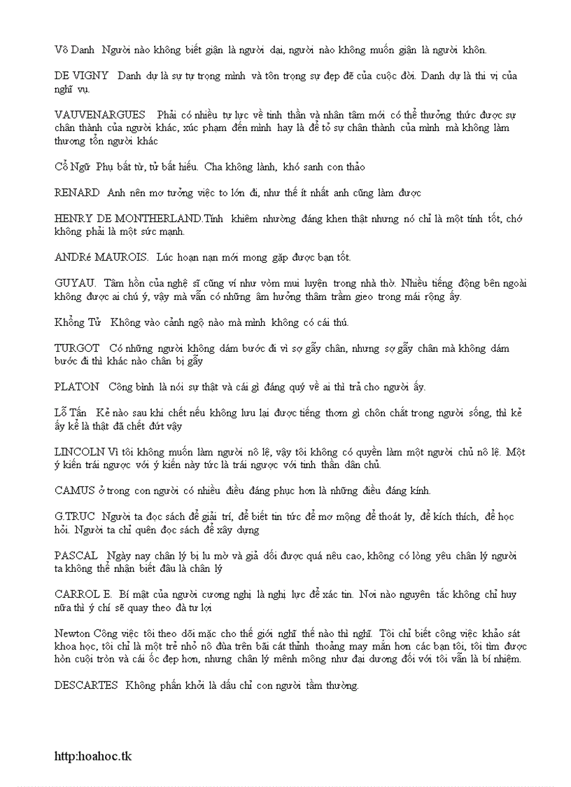 image for page Danh ngôn cuộc sống