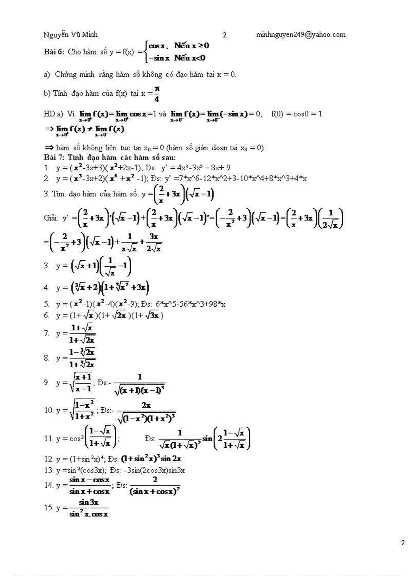 image for page Đạo hàm