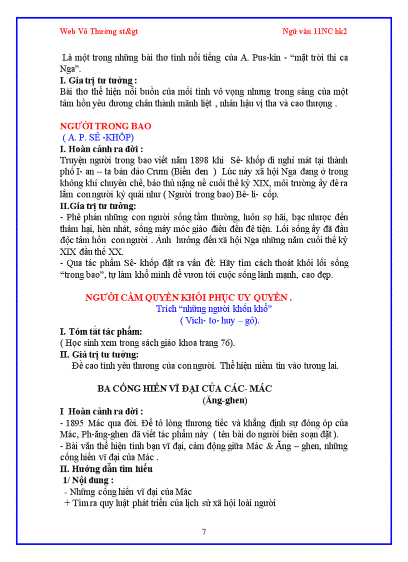 image for page Đề cương ôn tập ngữ văn 11nc hk2