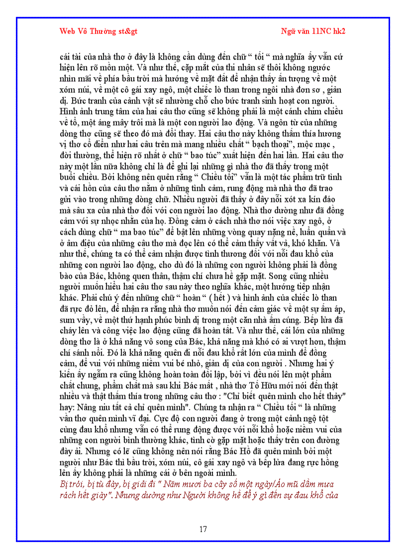 image for page Đề cương ôn tập ngữ văn 11nc hk2