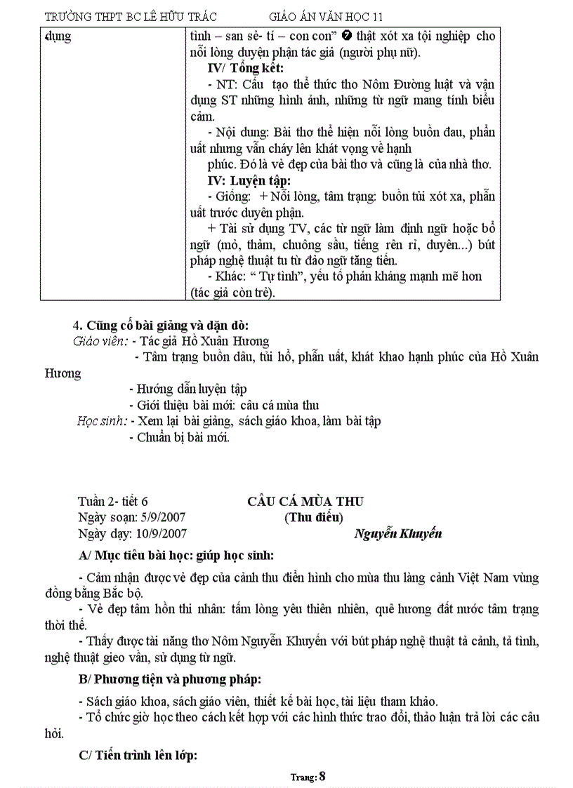 image for page Giáo án 11 Ban cơ bản cả năm hay chuẩn