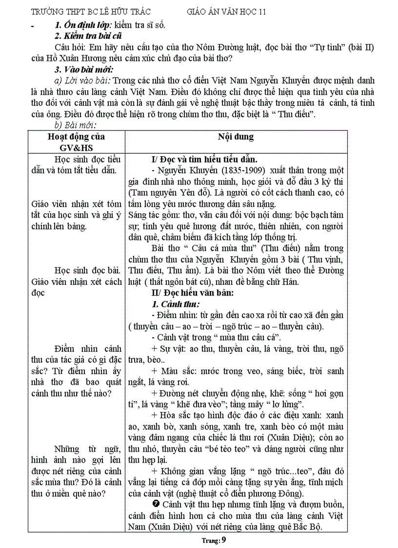 image for page Giáo án 11 Ban cơ bản cả năm hay chuẩn