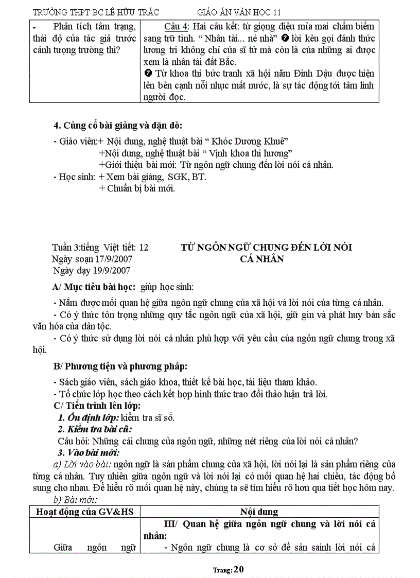 image for page Giáo án 11 Ban cơ bản cả năm hay chuẩn