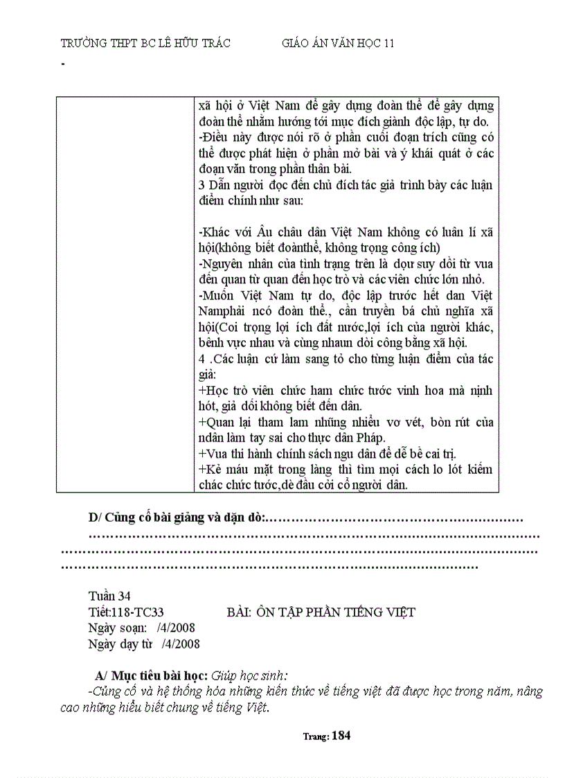 image for page Giáo án 11 Ban cơ bản cả năm hay chuẩn