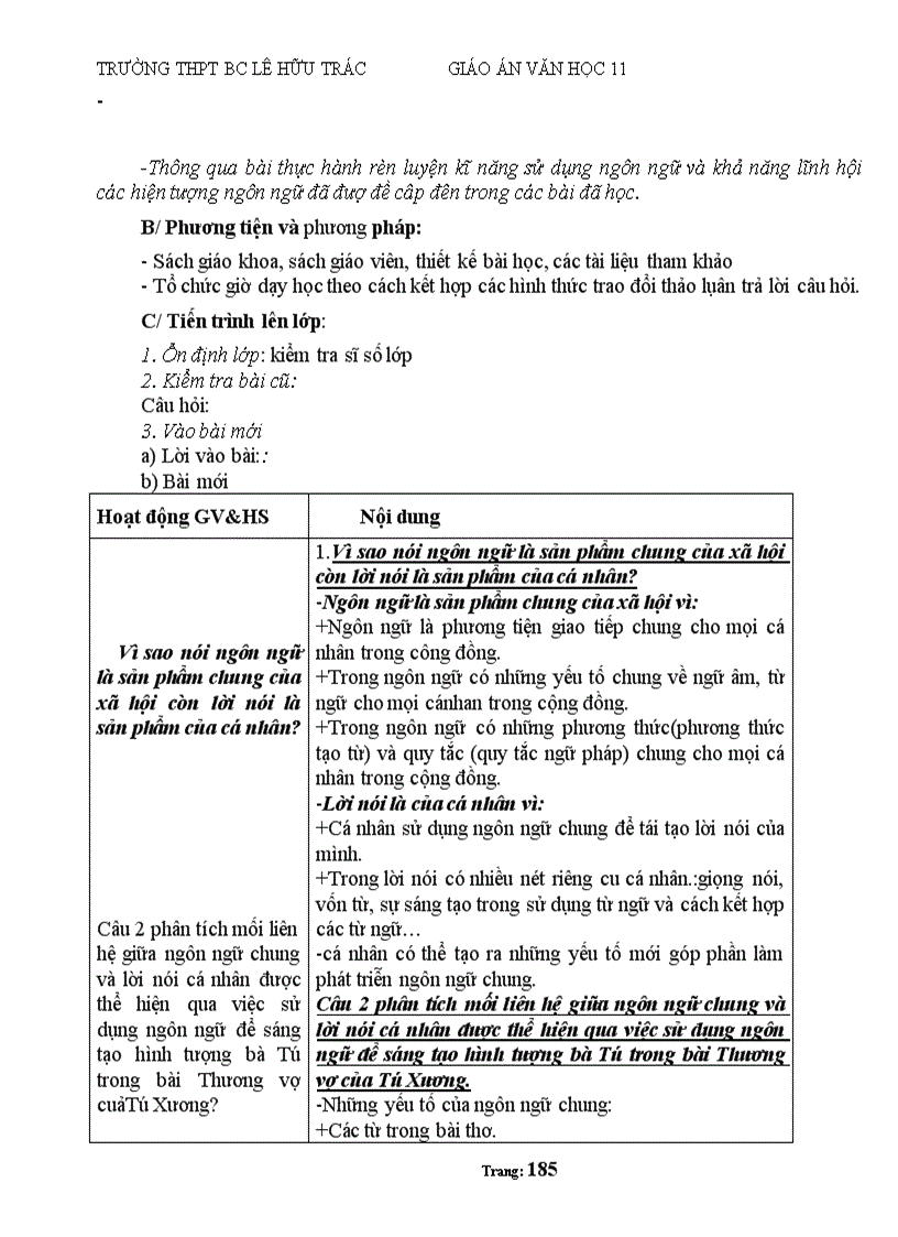 image for page Giáo án 11 Ban cơ bản cả năm hay chuẩn