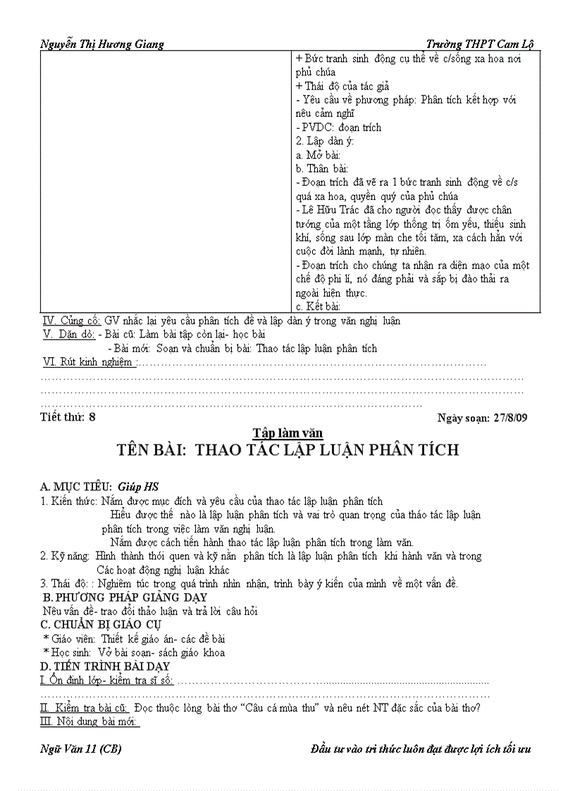 image for page Giáo án 11 Chương trình chuẩn