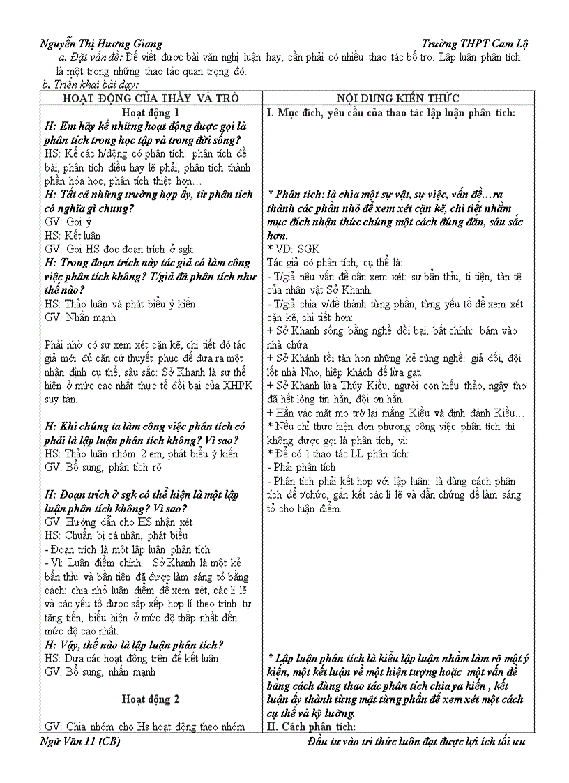 image for page Giáo án 11 Chương trình chuẩn