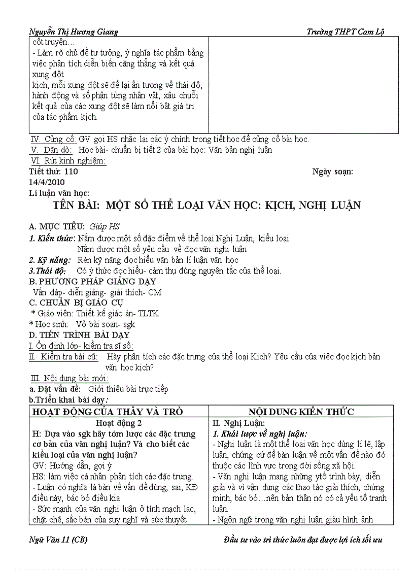 image for page Giáo án 11 Chương trình chuẩn