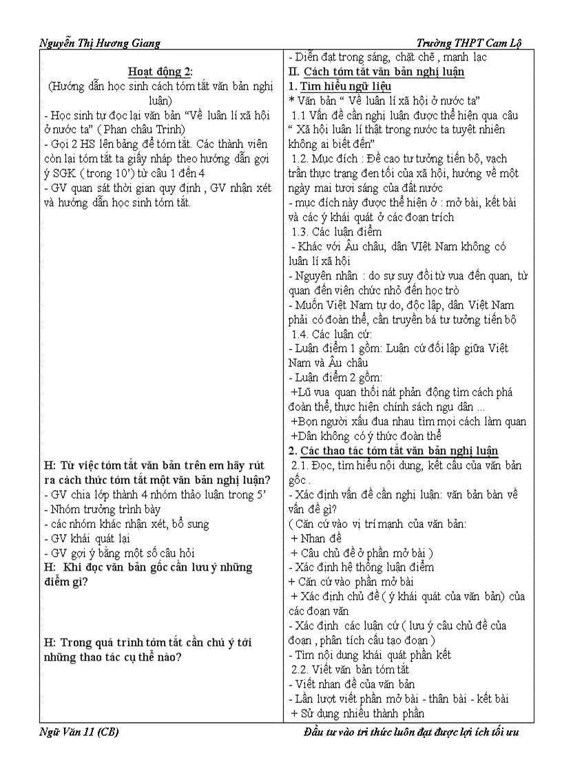 image for page Giáo án 11 Chương trình chuẩn