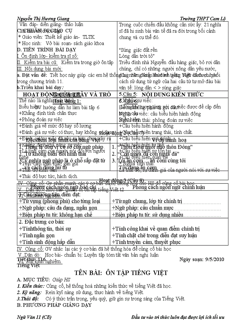 image for page Giáo án 11 Chương trình chuẩn