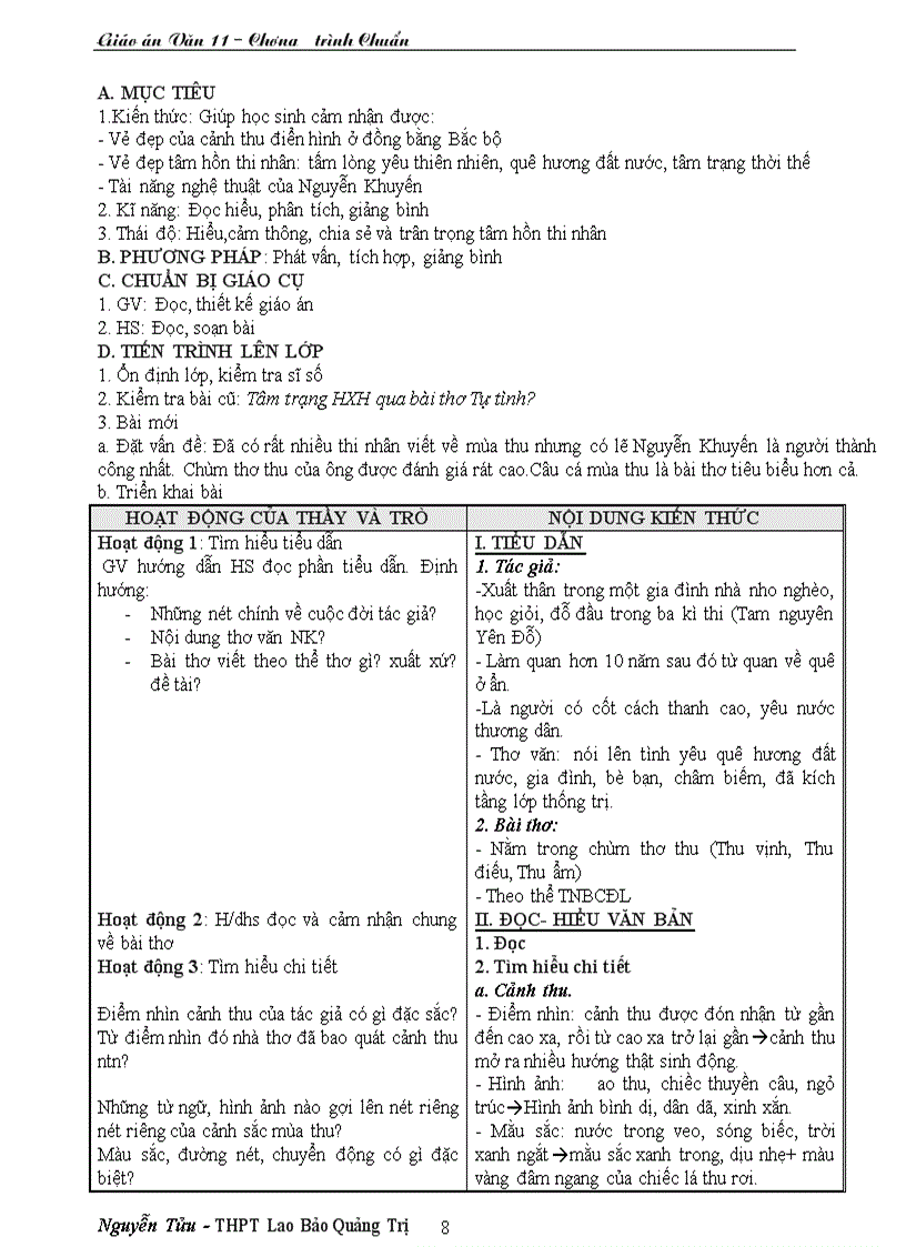 image for page Giáo án 11 chương trình cơ bản