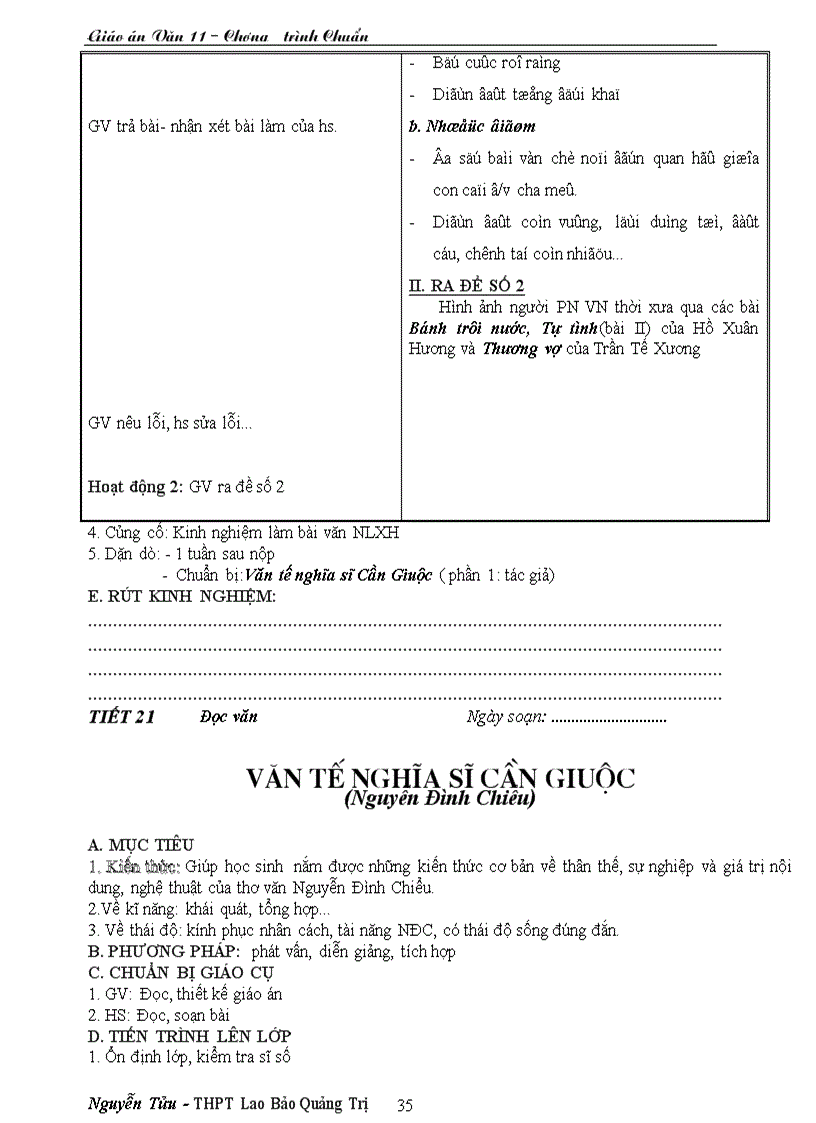 image for page Giáo án 11 chương trình cơ bản