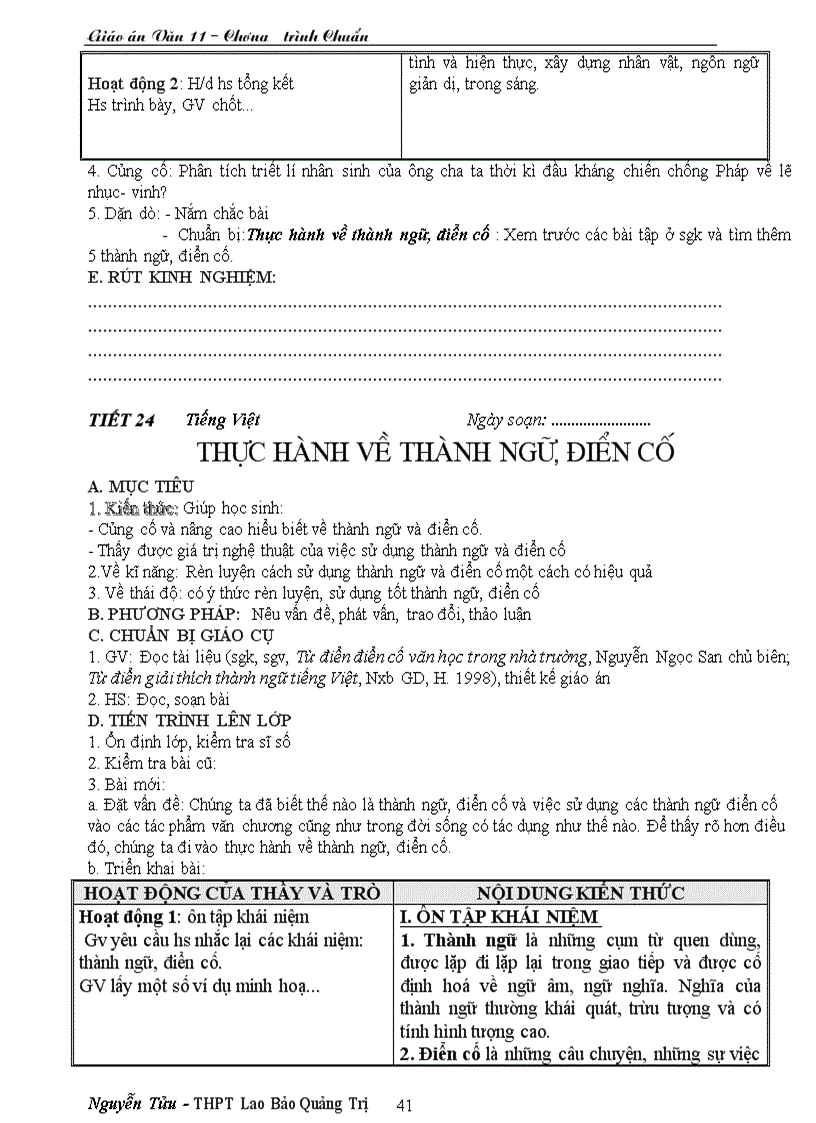 image for page Giáo án 11 chương trình cơ bản