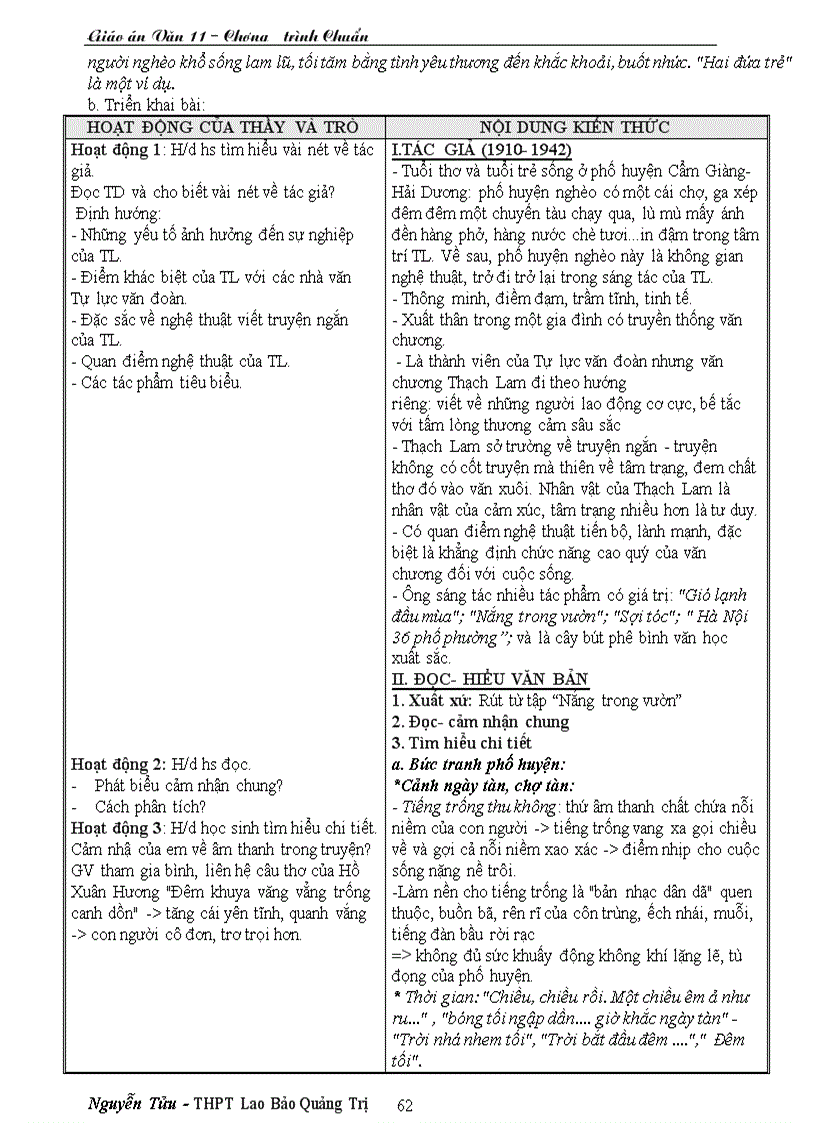 image for page Giáo án 11 chương trình cơ bản