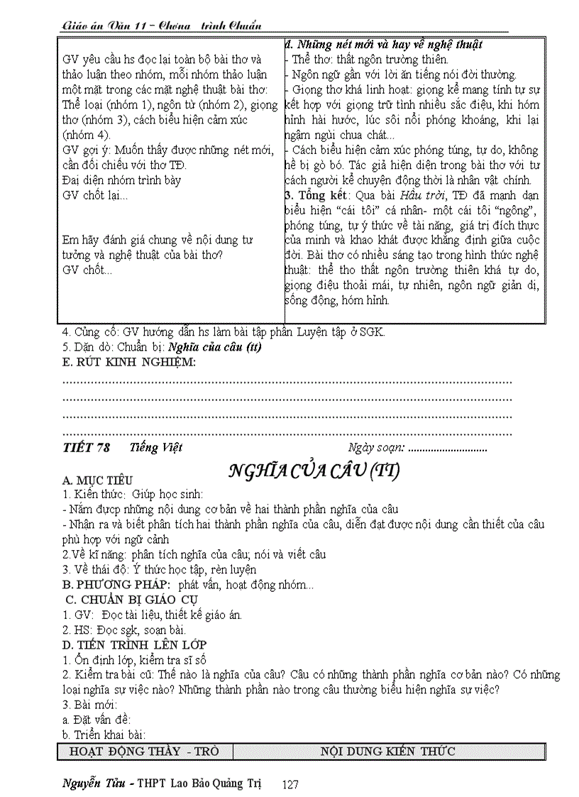 image for page Giáo án 11 chương trình cơ bản
