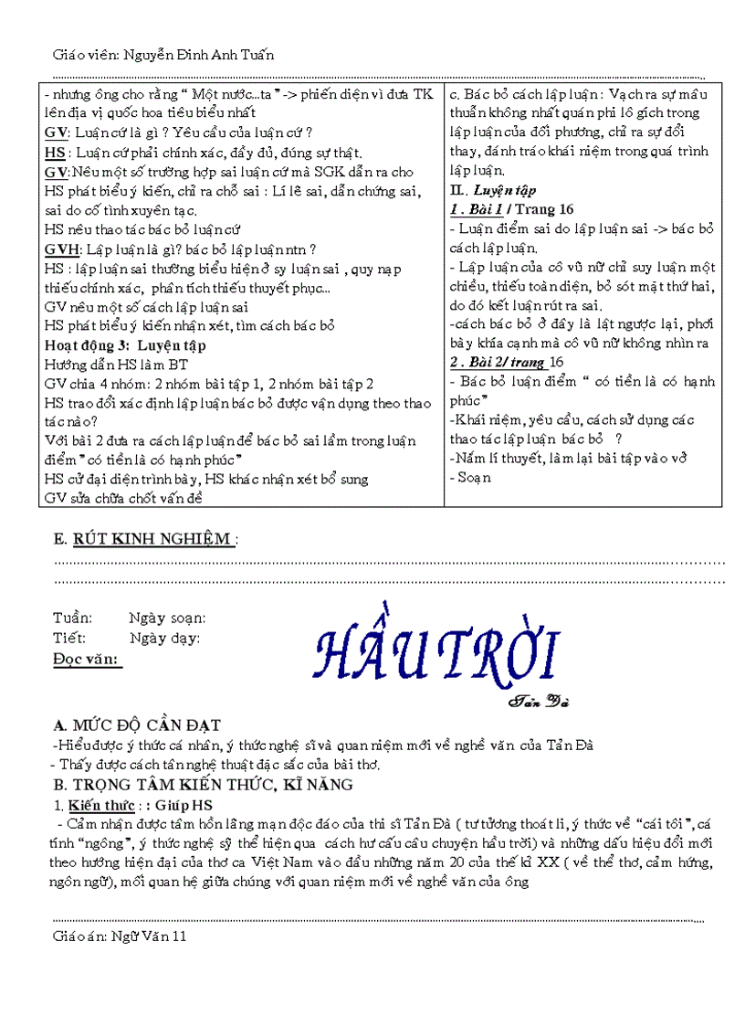 image for page Giao an 11 ky ii theo chuan kt 2010 2011