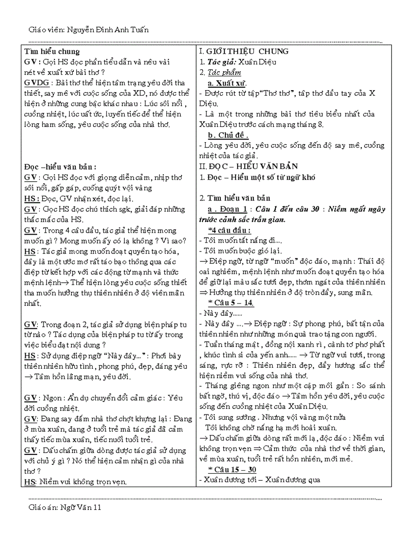 image for page Giao an 11 ky ii theo chuan kt 2010 2011