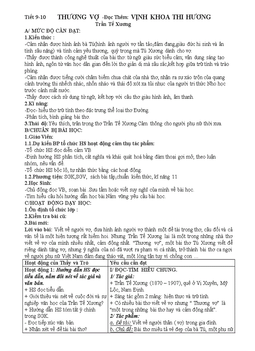 image for page Giáo án 11 theo chuẩn kiến thức 11 Tuần 1 4