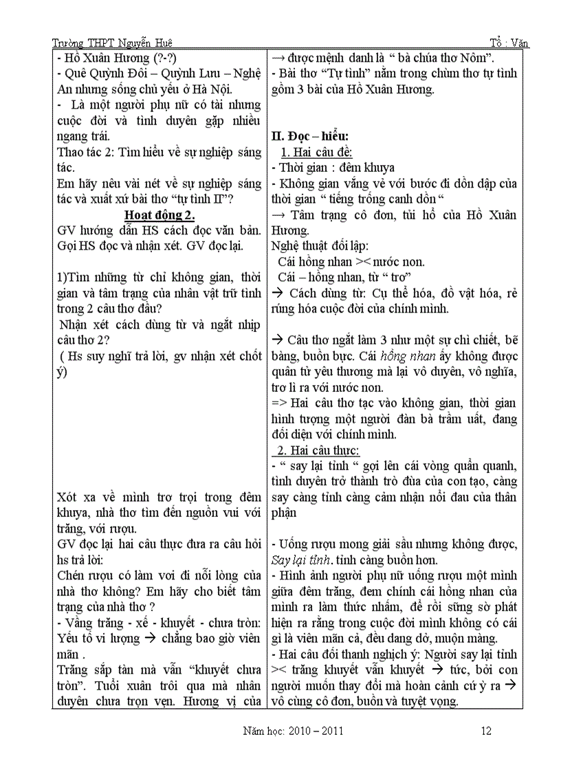 image for page Giáo án 11 2010 2011