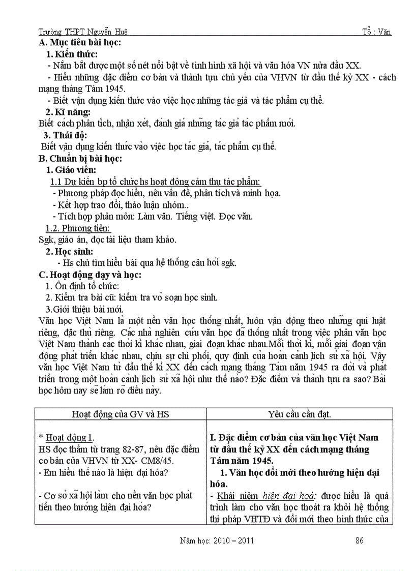 image for page Giáo án 11 2010 2011