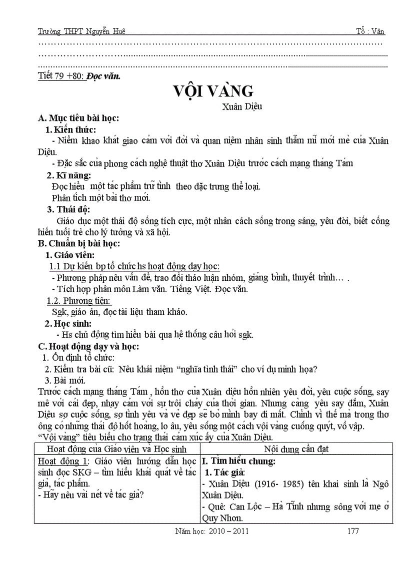 image for page Giáo án 11 2010 2011