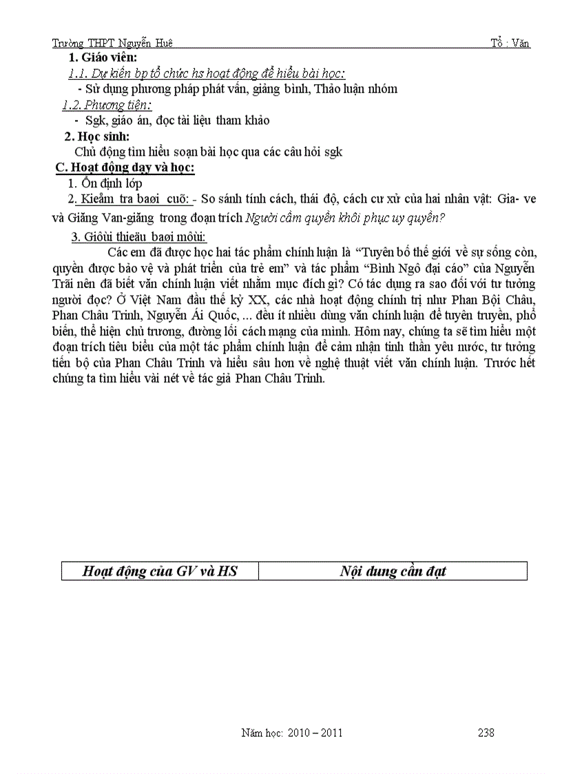 image for page Giáo án 11 2010 2011