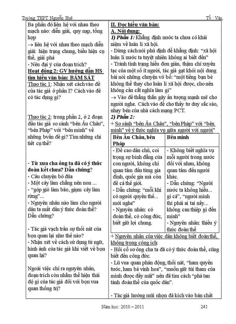 image for page Giáo án 11 2010 2011