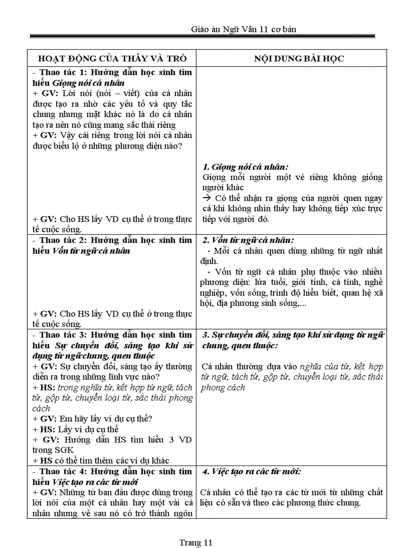 image for page Giáo án 11 chuẩn 2011 2012