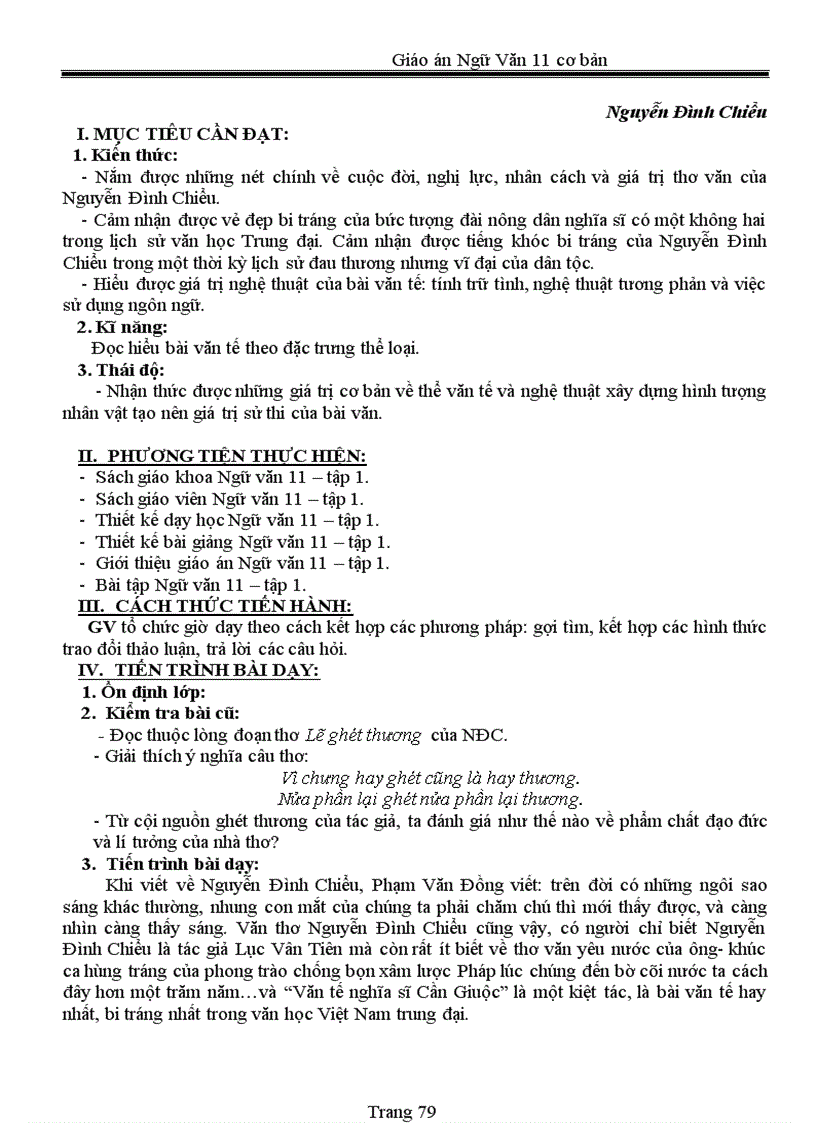 image for page Giáo án 11 chuẩn 2011 2012
