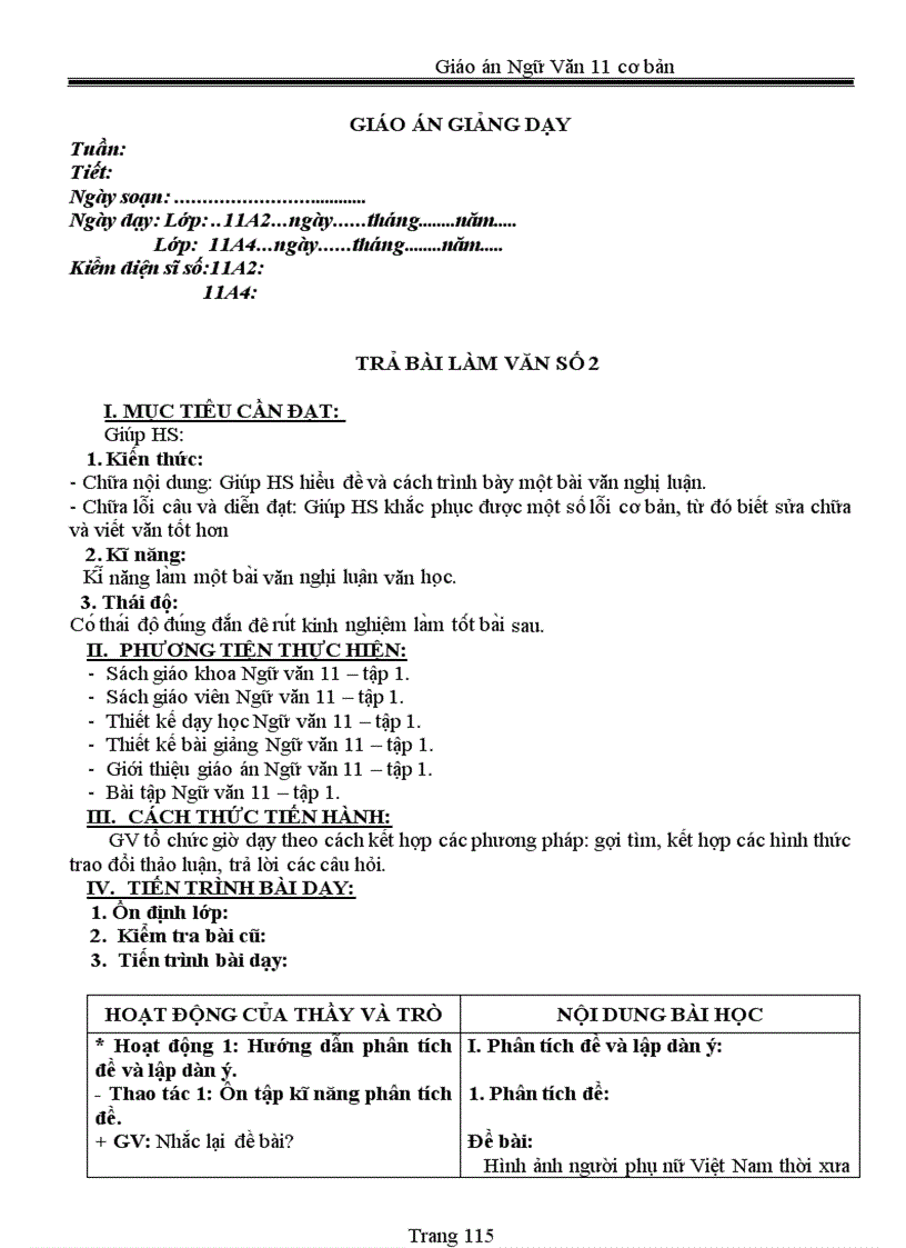 image for page Giáo án 11 chuẩn 2011 2012